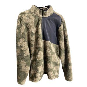 Z by ZELLA- Camo-Half Zipped-Sweater-Womens-Large